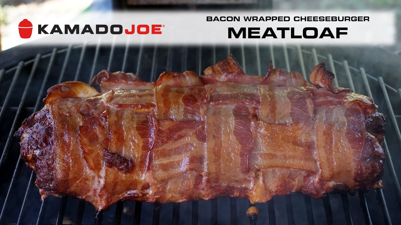 Kamado Joe Bacon Wrapped Cheeseburger Meatloaf
