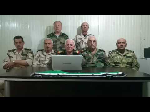 بيان للعميد الركن طلال فرزات حول اعادة انطلاقة تجمع الضباط الأحرار