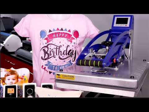 GJS CS100 clamshell heat press