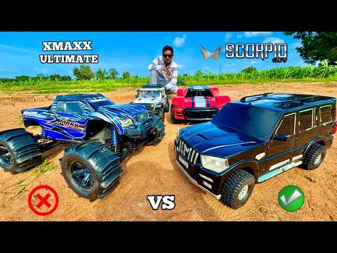 RC Xmaxx Ultimate Vs RC SCR Pro Scorpio N Power Pull Test - Chatpat toy TV