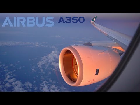 Cathay Pacific Business Class - Airbus A350 - Hong Kong to Auckland Video