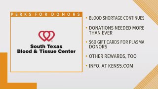 Perks offered for blood, plasma donors who are needed more than ever in San Antonio