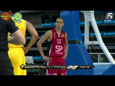 Paul Stoll Points in Maccabi Ashdod vs. Hapoel Tel Aviv