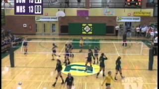 preview picture of video 'Dow High vs Midland High Volleyball - October 28, 2014'