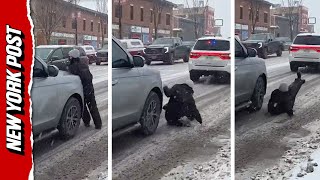 ICE Agent Laughs as Car Hits Protester During Tense Minneapolis Confrontation