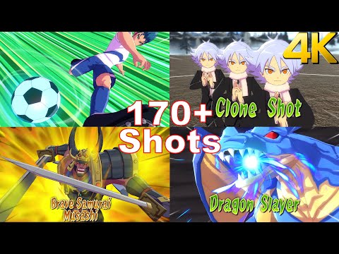 All Special Shots (Super Shots) in Inazuma Eleven Victory Road Game (170+ SS) So Far | Hissatsu | 4K