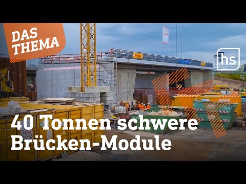 A44: So wird eine Brücke ohne Autobahn-Sperrung verschoben | hessenschau DAS THEMA