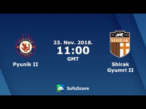 Live bet Pyunik II vs Shirak II  Start date: Nov 23, 2018 6:00 PM Yerevan Football Academy