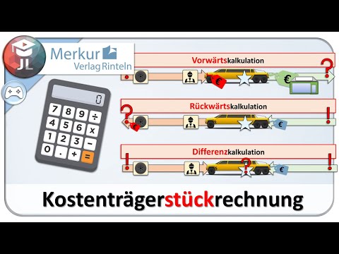 Kostenträgerstückrechnung Grundlagen (Vorwärts-, Rückwärts- und Differenzkalkulation)