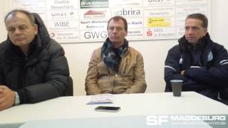 preview picture of video 'Pressekonferenz - FSV Optik Rathenow gegen 1. FC Magdeburg 0:3 (0:1) - www.sportfotos-md.de'