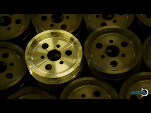 MECFIL - lavorazioni meccaniche di precisione. Puleggia idroguida su tornio a 6 assi FANUC