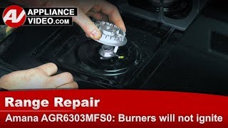 Amana Stove Repair: Burners Will Not Ignite - Spark Electrode
