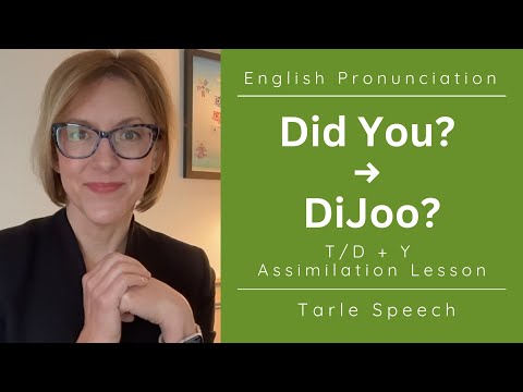 Assimilation in English: T + Y = CH, D + Y = J | Speak English Naturally
