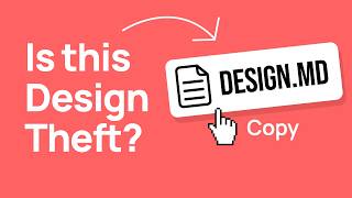 Copying other website's Design.MD File. Is it stealing?