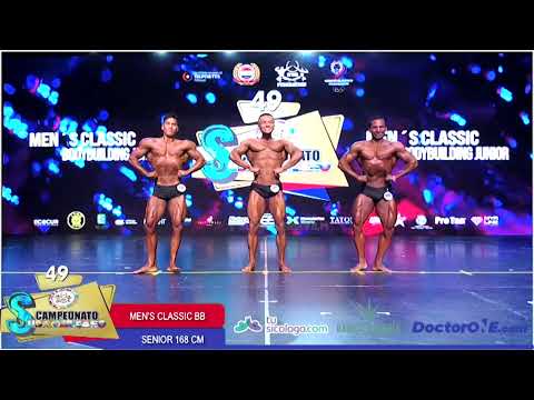 CLASSIC BODYBUILDING SENIOR 1.68 m. - CLASIFICADOS - 49 CAMPEONATO SUDAMERICANO 2024