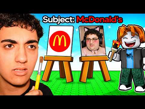 Playing ROBLOX DRAW THE LOGO... (GONE WRONG)
