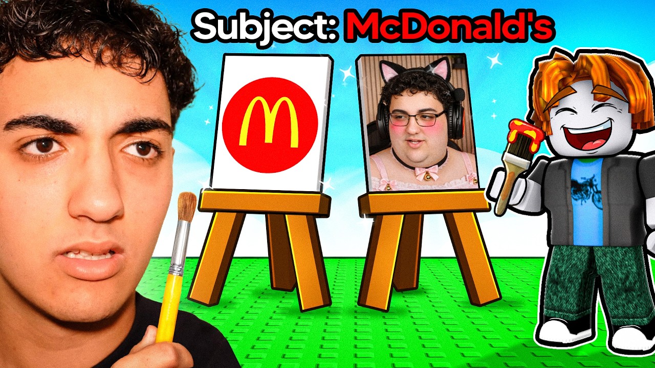 Playing ROBLOX DRAW THE LOGO... (GONE WRONG)