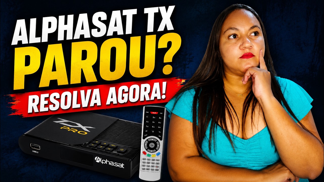 ALPHASAT TX PAROU DE FUNCIONAR? ALPHASAT TX CAIU? 😱 Veja Como Resolver e Voltar a Assistir!