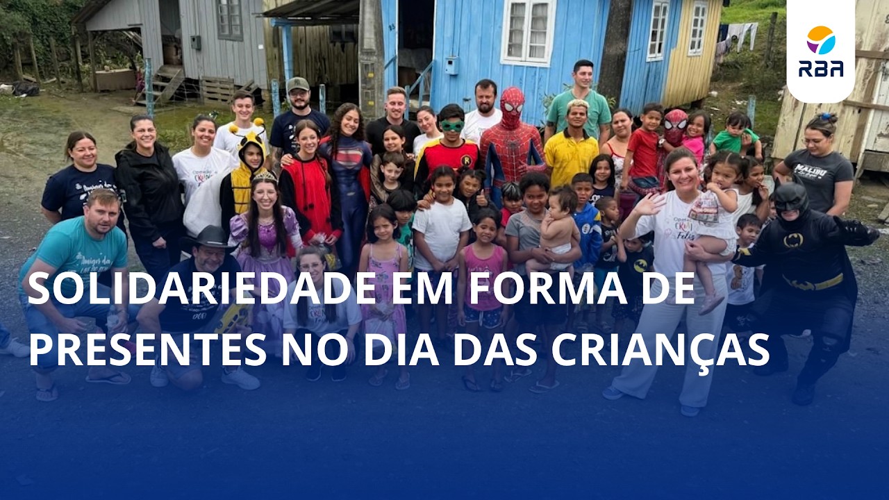 Solidariedade em forma de presentes no Dia das Crianças