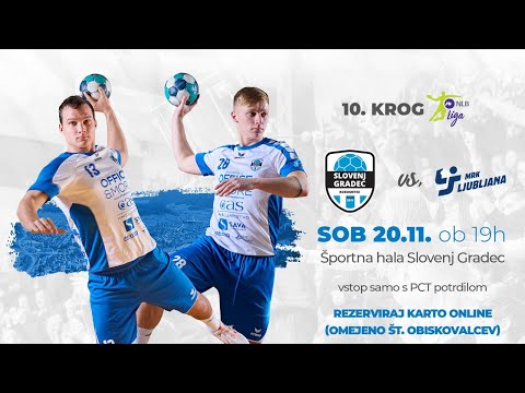 10. KROG - 2021/22: 1.A DRL - MOŠKI: RK SLOVENJ GRADEC 2011 : MRK LJUBLJANA [PRENOS]