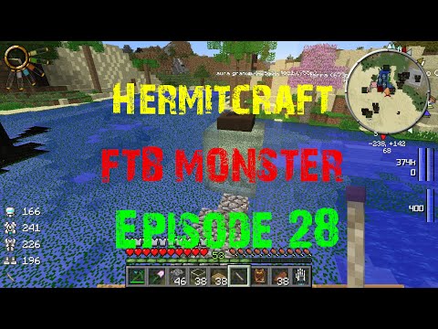 Minecraft FTB Monster Ep 28 Node In A Jar HermitCraft Modded Minecraft