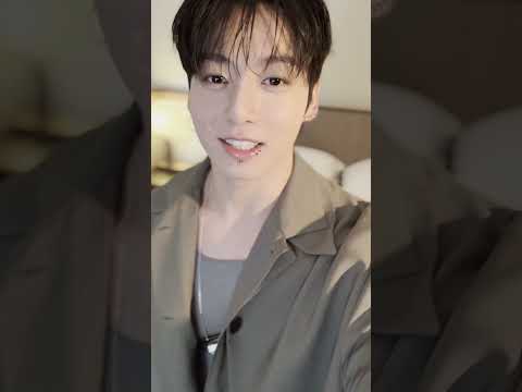 Jung Kook shares a message before the Calvin Klein Collection Spring 2026 runway show.