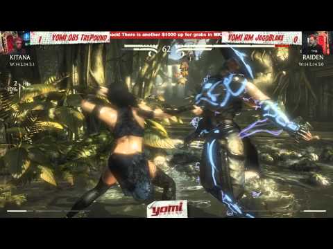 WB Round 1: YOMI OBS Trepound (Kitana/Cassie Cage) vs. YOMI RM JagoBlake (Raiden) - MKX; AKA Week 2