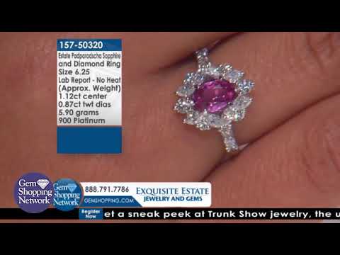 Pink Padparadscha Sapphire Ring with GIA Lab Report