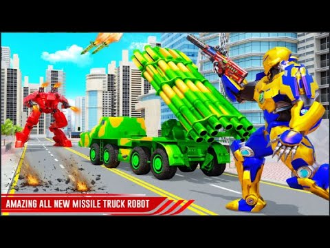 US Army Missile Truck Robot Transform- Missile Attack Game: Android Games