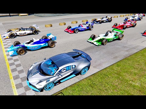 Bugatti Divo vs IndyCar 1999 - Old Monza