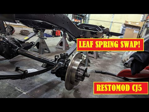 I RESTORED my Willys frame and YJ Leaf spring conversion