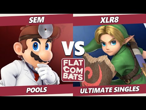 Flat Combats 3 Pools - Sem (Dr. Mario) Vs. XLR8 (Young Link) SSBU Smash Ultimate