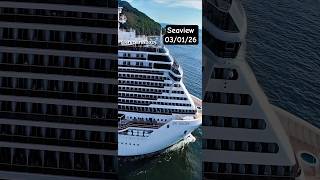 MSC SEAVIEW  Santos navio ‎⁨@cruzeiros2025⁩ cruzeiro Salvado Buzios  chegando #cruzeiro #shorts