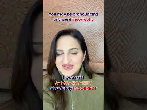 Correct pronunciation of Opportunity #shorts #englishpronunciation #englishaccent #englishspeaking