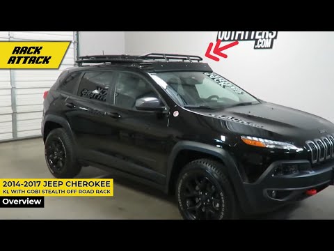 2014-2017 Jeep Cherokee KL with GOBI Stealth Off Road Rack and Ladder