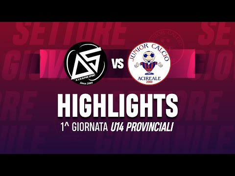Highlights 𝗨𝟭𝟰 𝗣𝗥𝗢𝗩𝗜𝗡𝗖𝗜𝗔𝗟𝗜 ALPHA SPORT-JUNIOR ACIREALE