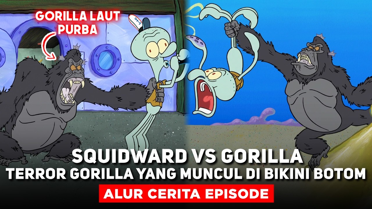 SQUIDWARD VS GORILLA? AWAL MULA KERICUHAN DI BIKINI BOTTOM