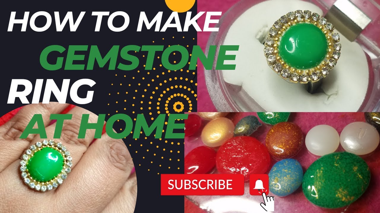 gemstone ring making| stone jewelry making tutorials| @Randomona  @5-MinuteCraftsFAMILY