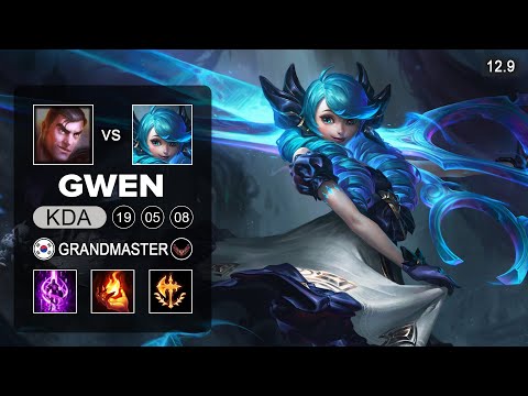 Gwen vs Jayce Top - KR Grandmaser - Patch 12.9 Season 12