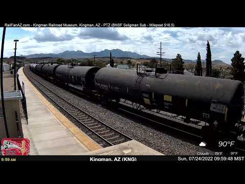 RailFanAZ - Kingman Railroad Museum, Kingman, AZ | BNSF Seligman Sub, MP 516.5 - PTZ