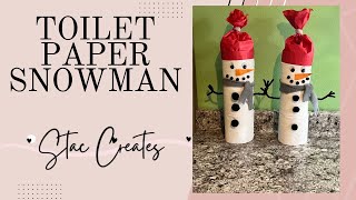 Toilet Paper Snowman