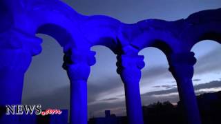 7th century Armenian “Zvartnots” cathedral lights up UN blue on 70th anniversary