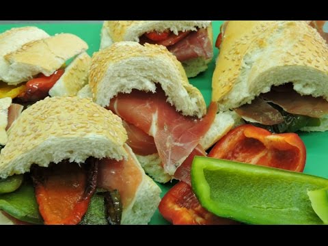 Bocadillos de jamón serrano -Botana- RecetasdeLuzMa.