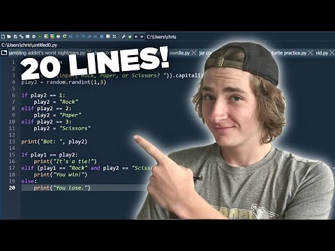 Coding Rock Paper Scissors On Python Beginner Tutorial