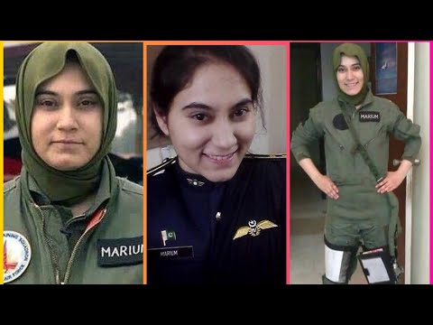 Pakistani  first female Flying officer marium mukhtar shaheed beautiful picture