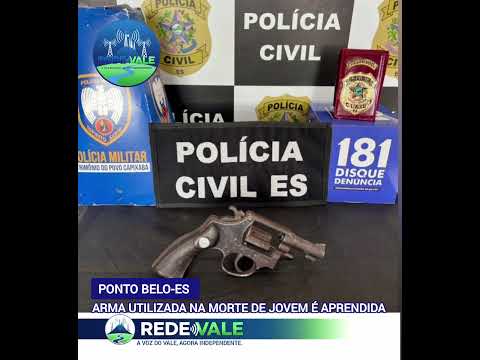 a arma utilizada em um feminicídio em Ponto Belo ES foi apreendida e apresentada