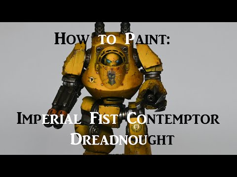 Plastic Imperial Fist Contemptor Dreadnought!