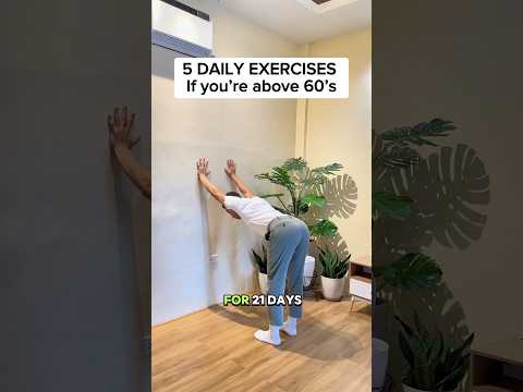 5 Daily Exercises if you’re above 60’s! #seniorexercise #seniors
