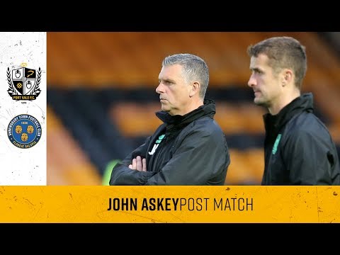 John Askey reflects on Shrewsbury win