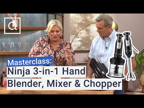 Ninja 3-in-1 Hand Blender, Mixer & Chopper: Easy Hummus, Salsa Verde & Raspberry Fool Recipes